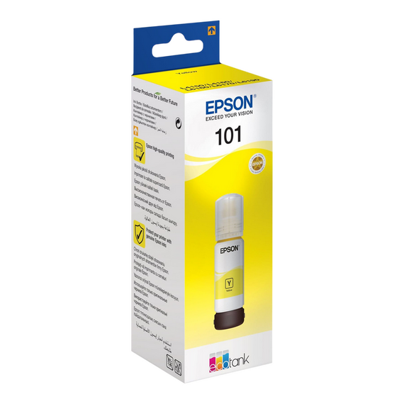 Recipient de cerneală Epson 101 EcoTank, 70ml, Galben, 3 image