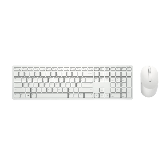 Set Tastatură + Mouse DELL KM5221W, Fără fir, Alb