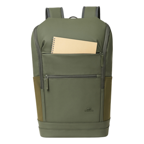 Rucsac Rivacase Eden-Eco, 15.6", Olive green, 3 image