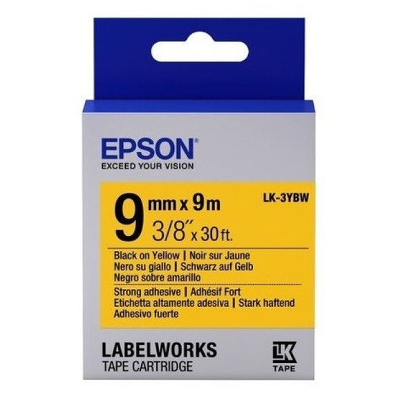 Epson LK-3YBW, 9 mm x 9 m, 4 image