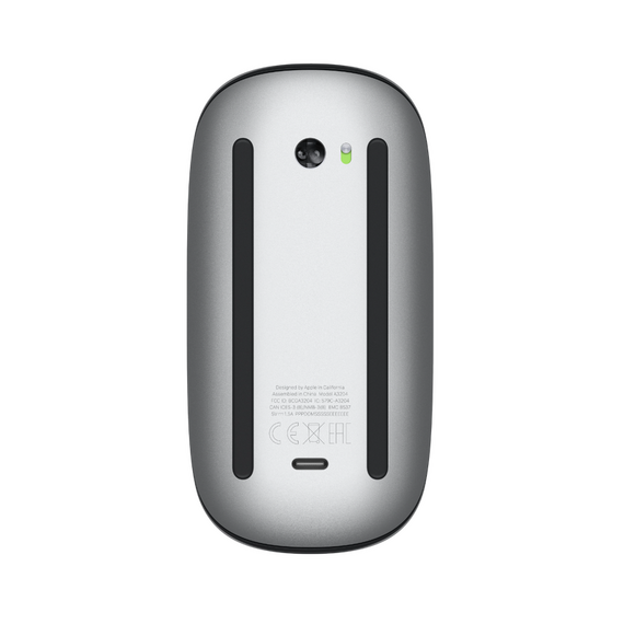 Mouse Wireless Apple Magic Mouse 2 A3204 USB-C, Multi-Touch Surface, Negru, 4 image