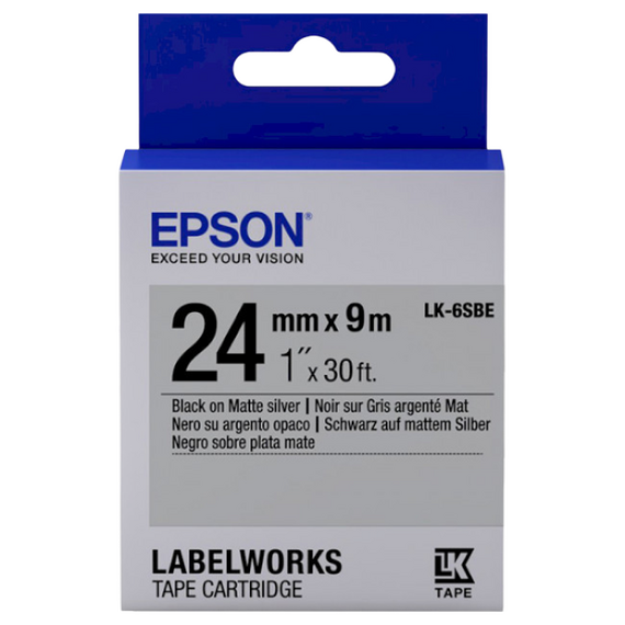 Cartuş de bandă Epson LK-6SBE, 24 mm x 9 m