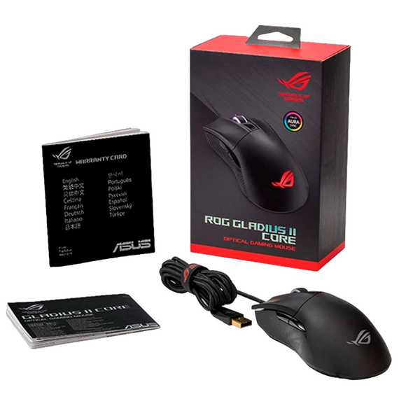 Gaming Mouse ASUS ROG Gladius II Core, Negru, 4 image