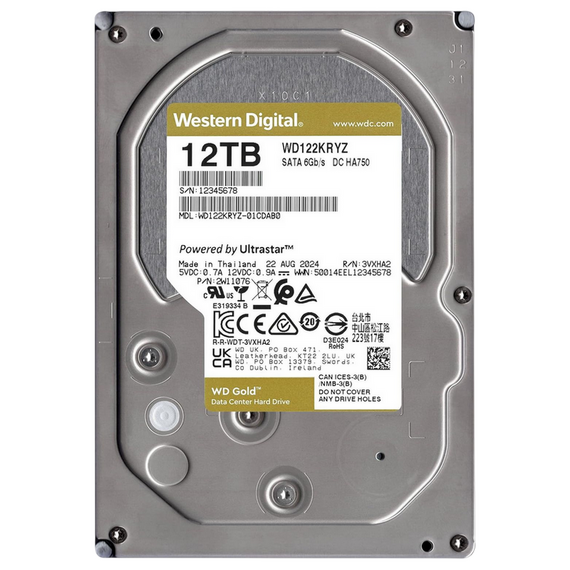 Unitate HDD Western Digital WD Gold, 3.5", 12 TB , 2 image