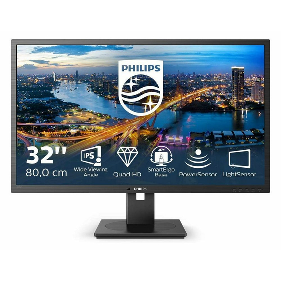 31,5" Monitor Philips 325B1L, IPS 2560x1440 WQHD, Negru, 6 image
