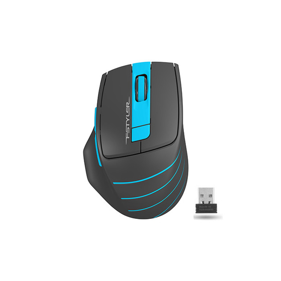 Mouse Wireless A4Tech FG30S, Gri/Albastru, 8 image