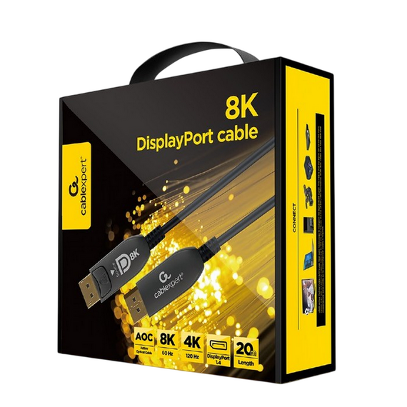 Cablu Video Cablexpert AOC Premium Series, DisplayPort (M) - DisplayPort (M), 20m, Negru, 3 image