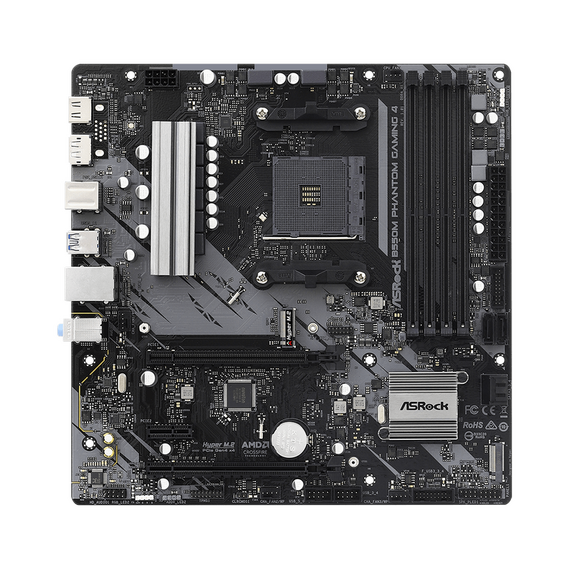 Placă de bază ASRock B550M PHANTOM GAMING 4, AM4, AMD B550, Micro-ATX, 6 image