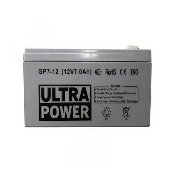 Acumulator UPS Ultra Power GP7-12, 12V, 7Ah, 3 image