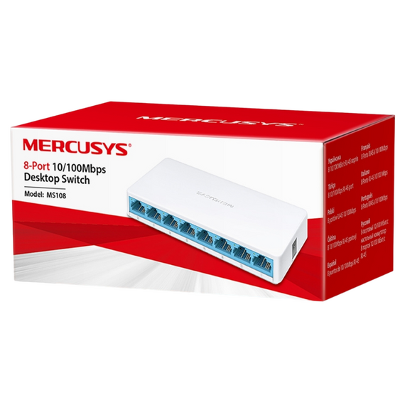 Switch de rețea MERCUSYS MS108, 8x 10/100 Mbps, 4 image