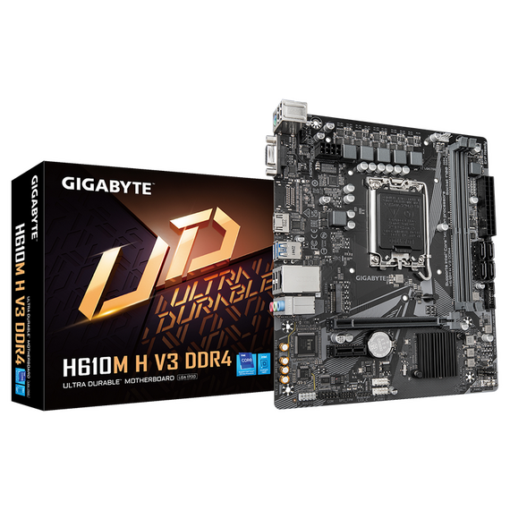 Placă de bază Gigabyte H610M H V3 DDR4, LGA1700, Intel H610, Micro-ATX