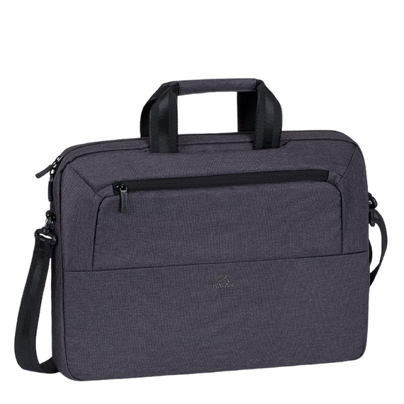 Geantă pentru Laptop Rivacase Suzuka, 15.6", Poliester, Negru