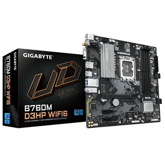Placă de bază Gigabyte B760M D3HP WIFI6, LGA1700, Intel B760, Micro-ATX
