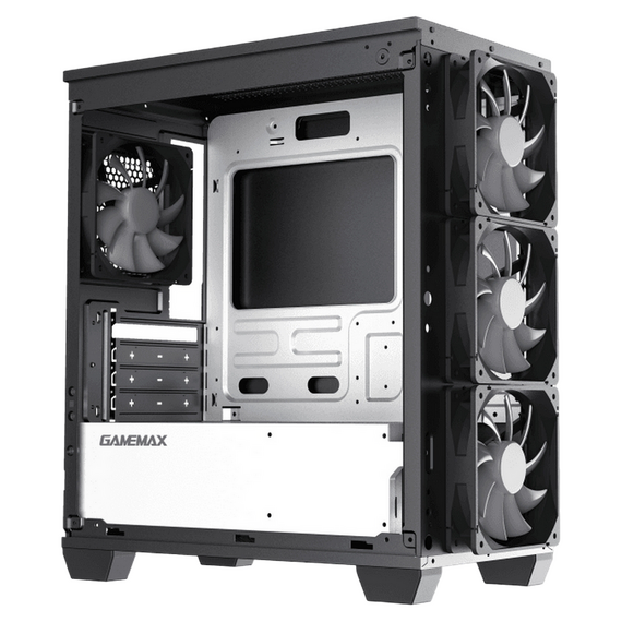 Carcasă PC Gamemax Aero Mini ECO, Micro-ATX, Fără PSU, Negru, 2 image