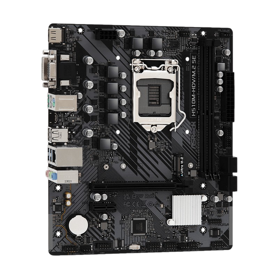 Placă de bază ASRock H510M-HDV/M.2 SE, LGA1200, Intel H470, Micro-ATX, 3 image