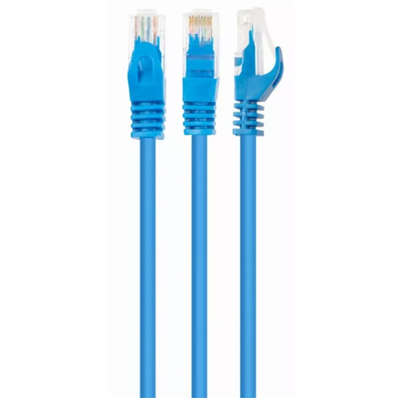 Patch cord Cablexpert PP6U-0.5M/B, Cat6 UTP, 0,5m, Albastru, 3 image