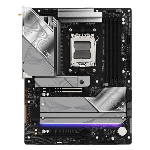 Placă de bază ASRock X870 LIVEMIXER WIFI, AM5, AMD X870, ATX, 3 image