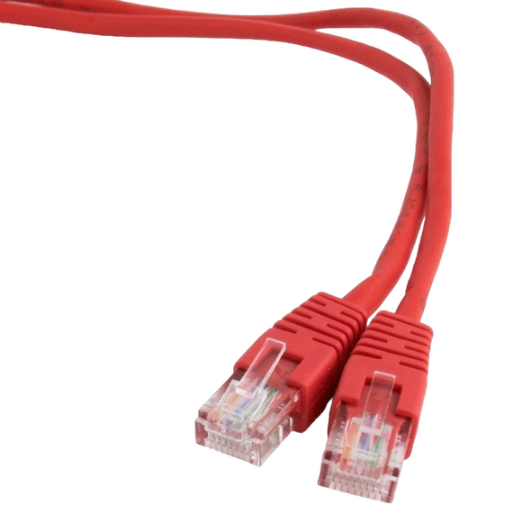Patch cord Cablexpert PP22-1M/R, Cat5e FTP, 1m, Roșu, 2 image