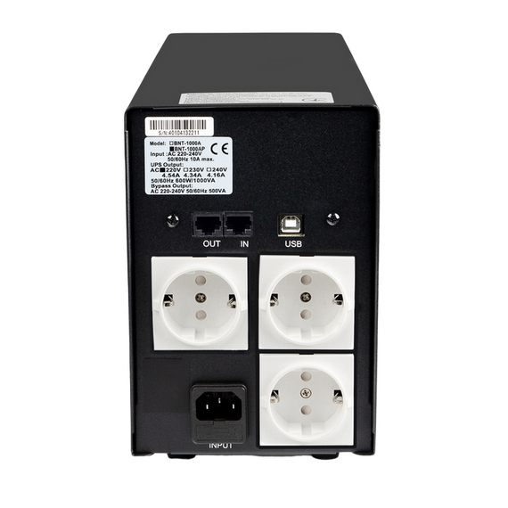 Sursă de alimentare neîntreruptibilă PCM BNT-1000AP, Linear-interactiv, 1000VA, Turn, 3 image