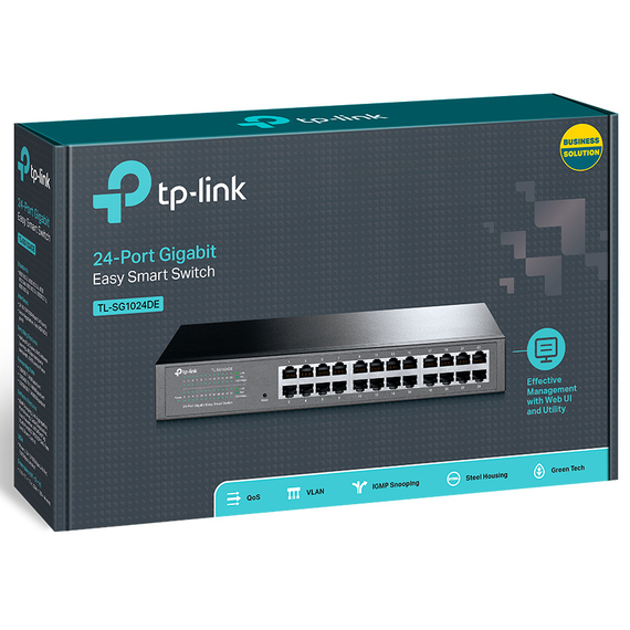 Switch de rețea TP-LINK TL-SG1024DE, 24x 10/100/1000 Mbps, 2 image