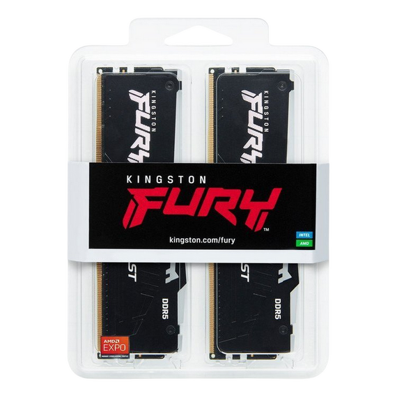 Memorie RAM Kingston FURY Beast RGB, DDR5 SDRAM, 5600 MHz, 32 GB, KF556C36BBEAK2-32, 2 image