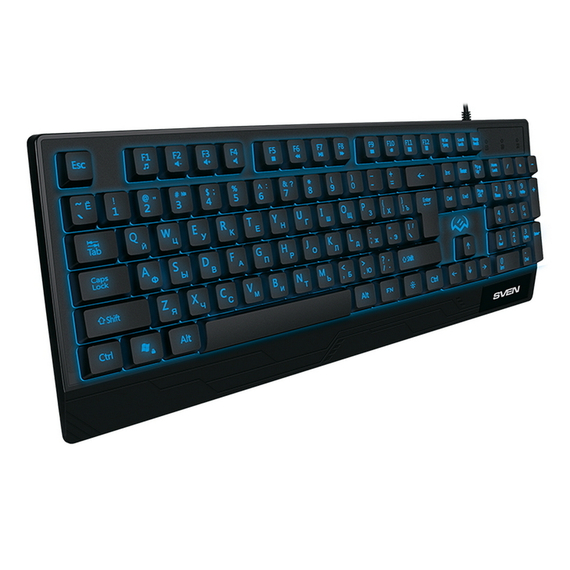 Tastatură SVEN KB-G8300, Cu fir, Negru, 3 image