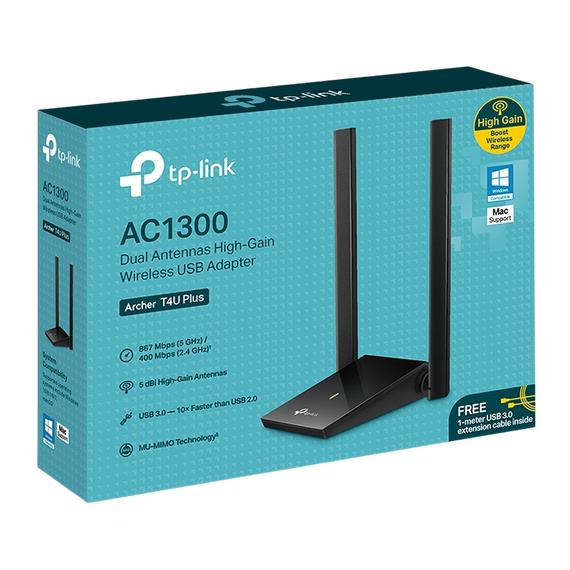 Adapter USB  TP-LINK Archer T4U Plus, 3 image