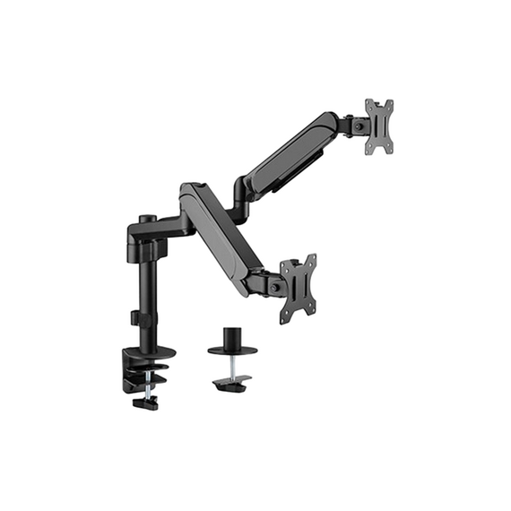 Suport birou pentru monitoare Gembird MA-DA2P-01, Negru
