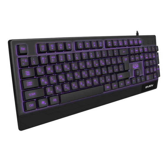 Tastatură SVEN KB-G8300, Cu fir, Negru, 2 image