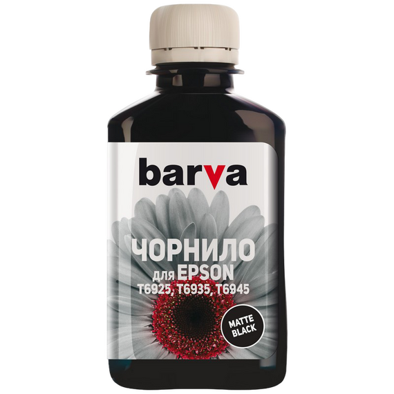 Recipient de cerneală Barva T6931, 180ml, Negru mat