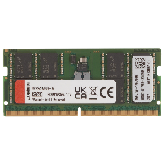 Memorie RAM Kingston ValueRAM, DDR5 SDRAM, 5600 MHz, 32GB, KVR56S46BD8-32