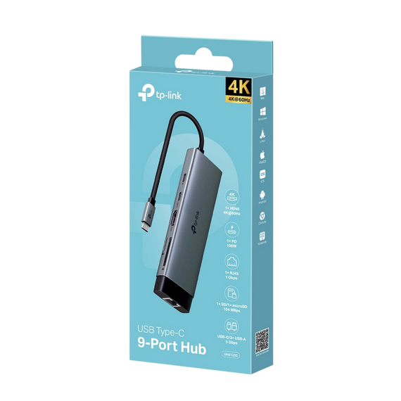 Adaptor Hub TP-LINK UH9120C, Argintiu, 2 image