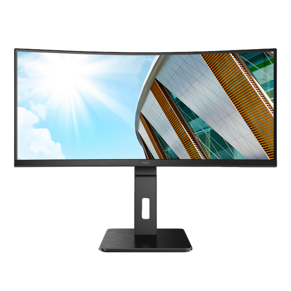 34" Monitor AOC CU34P2A, VA 3440x1440 WQHD, Negru