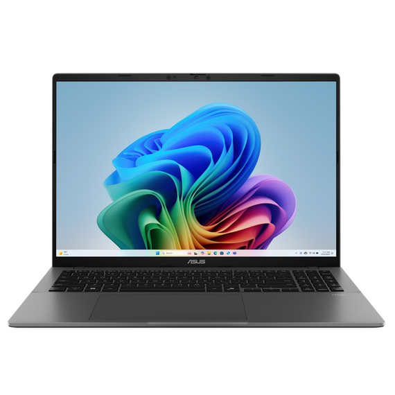 Laptop 16" ASUS Vivobook S 16 S3607QA, Matte Gray, Qualcomm Snapdragon X X1-26-100, 32GB/1024GB, Windows 11 Home