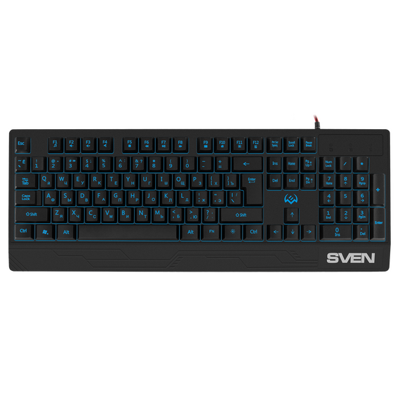 Tastatură SVEN KB-G8300, Cu fir, Negru