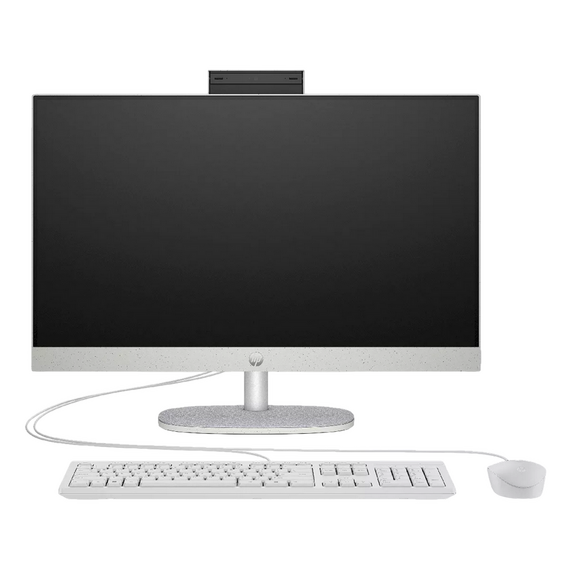 Computer All-in-One HP 24-cr0072ci, 23,8", AMD Ryzen 5 7520U, 16GB/512GB, FreeDOS, Shell White