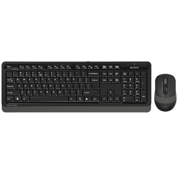 Set Tastatură + Mouse A4Tech FG1010S, Fără fir, Gri