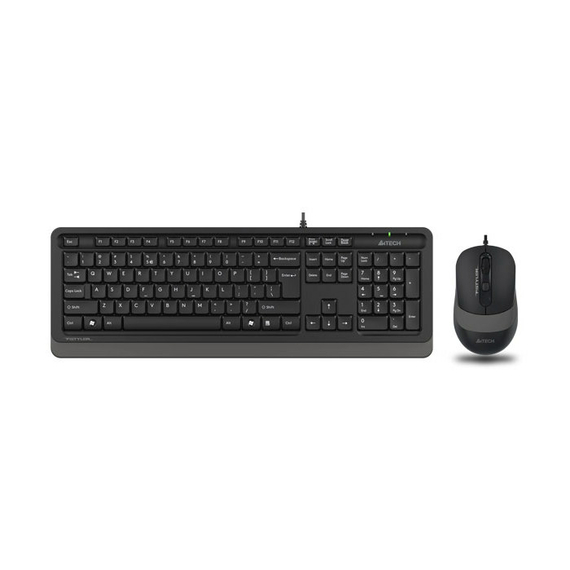 Set Tastatură + Mouse A4Tech F1010, Cu fir, Negru/Gri, 3 image