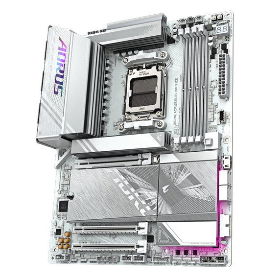 Placă de bază Gigabyte X870E A ELITE WF7 ICE, AM5, AMD X870E, ATX, 3 image