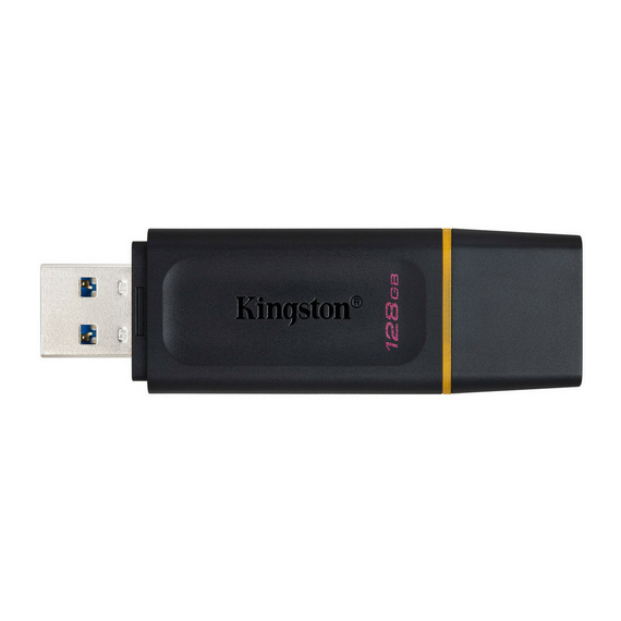 Memorie USB Kingston DataTraveler Exodia, 128GB, Negru/Galben, 2 image