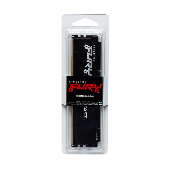 Memorie RAM Kingston FURY Beast, DDR5 SDRAM, 6400 MHz, 32GB, KF564C32BBE-32, 2 image