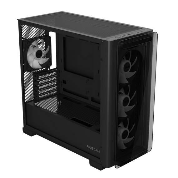 Carcasă PC ASUS A23 PLUS TG ARGB, Mini-Tower, Negru, 2 image