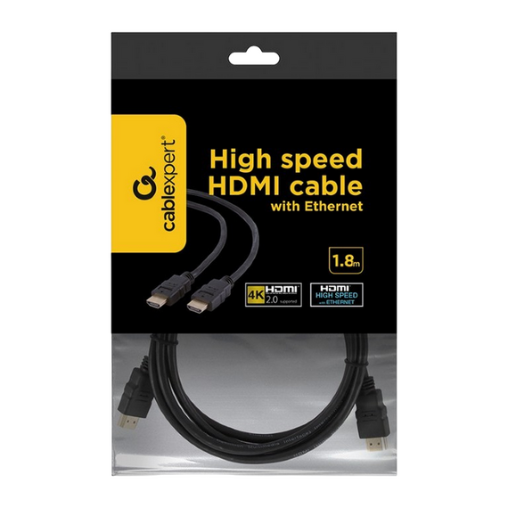 Cablexpert  Gembird CC-HDMI4-6, HDMI (M) - HDMI (M), 1,8m, Negru, 3 image