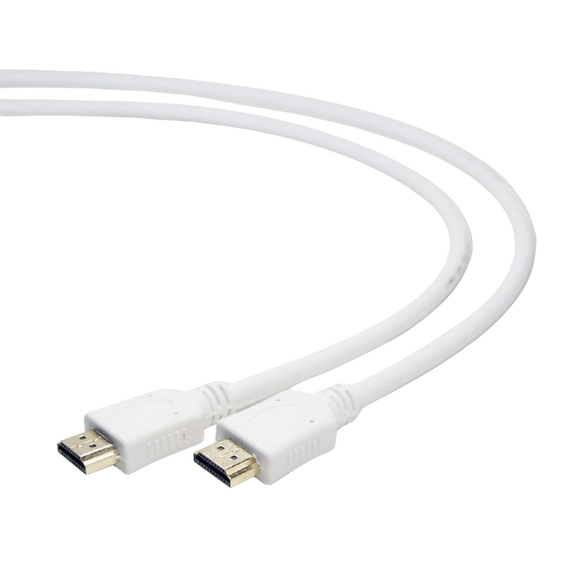 Cablu Video Cablexpert CC-HDMI4-W-6, HDMI (M) - HDMI (M), 1,8m, Alb, 2 image