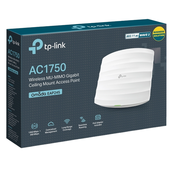 Punct de acces fără fir TP-LINK EAP245, 450 Mbps, 1300 Mbps, Alb, 3 image