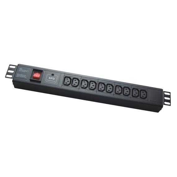 19" 1.5U IEC power socket, PDU-IE0020, 10 ports, 16A, 1.8M, APC Electronic