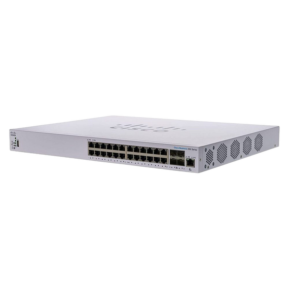 Switch de rețea Cisco CBS350-24XS, 20x 10/100/1000/10000 Mbps, 4x SFP+