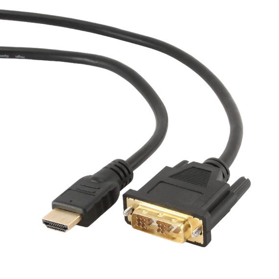 Cablu Video Cablexpert CC-HDMI-DVI-15, HDMI (M) - DVI-I (M), 4,5m, Negru, 3 image