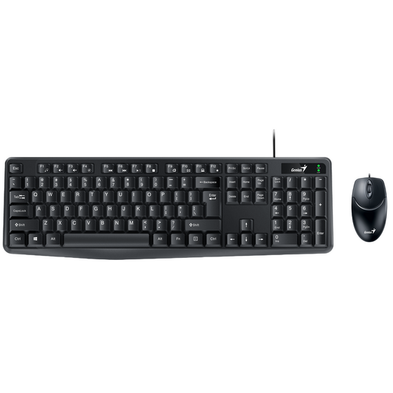 Set Tastatură + Mouse Genius KM-170, Cu fir, Negru