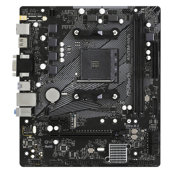 Placă de bază ASRock A520M-HVS, AM4, AMD A520, Micro-ATX, 3 image